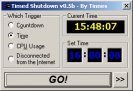 Náhled programu Timed Shutdown. Download Timed Shutdown